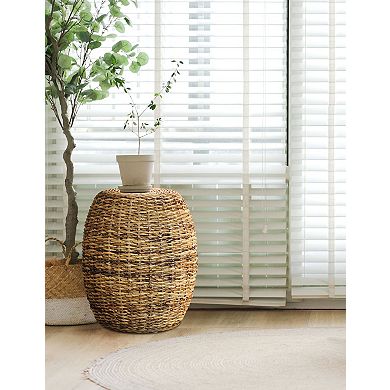 Carolina Living Banana Weave Round Stool