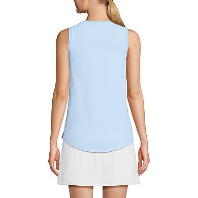 Petite Lands' End Sleeveless Power Performance Scoop Neck Tunic Tank
