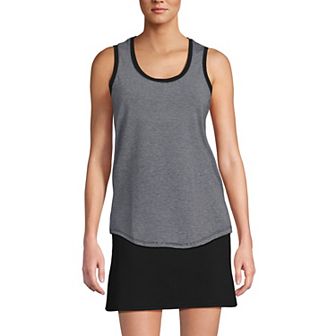 Petite Lands' End Sleeveless Power Performance Scoop Neck Tunic Tank