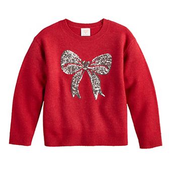 Baby & Toddler Girl Jumping Beans® Jersey Crew Pullover Sweater