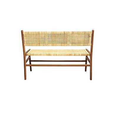 Carolina Living Leana Rattan Bench