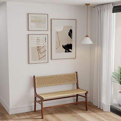 Carolina Living Leana Rattan Bench
