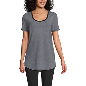 Petite Lands' End Short Sleeve Power Performance Tunic T-Shirt