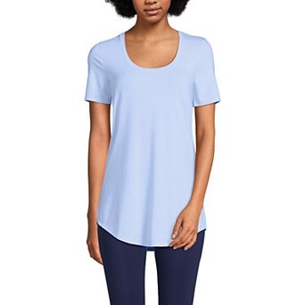 Petite Lands' End Short Sleeve Power Performance Tunic T-Shirt
