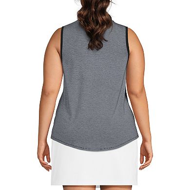 Plus Size Lands' End Sleeveless Power Performance Scoop Neck Tunic Tank Top