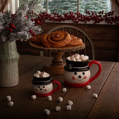 Home Essentials Parent & Me Set of 2 Snowman Mugs