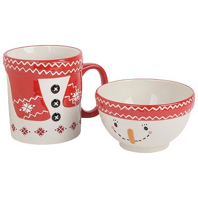 Home Essentials Snowman 2-pc. Bowl and Mug Set