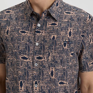 Men's Salt Life Tiki Tuna Woven Shirt