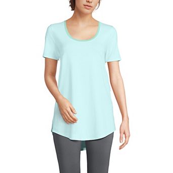 Plus Size Lands' End Short Sleeve Tunic T-Shirt