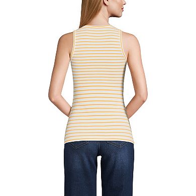 Women's Lands' End Drapey Rib Fitted Tank Top