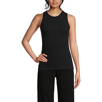 Women's Lands' End Drapey Rib Fitted Tank Top