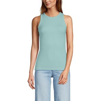 Women's Lands' End Drapey Rib Fitted Tank Top