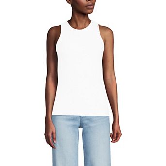 Women's Lands' End Drapey Rib Fitted Tank Top