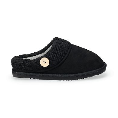 Sonoma Goods For Life Sweater Cuff Women's Button Clogs