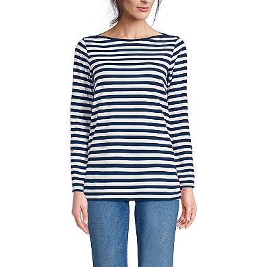 Women's Lands' End Adjustable 3/4 Sleeve Boatneck Tunic