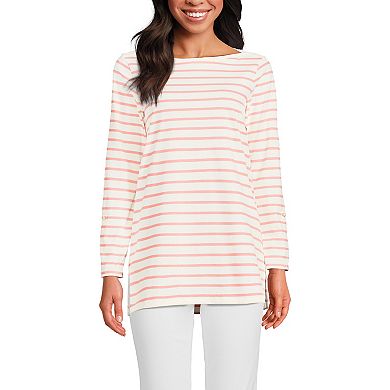 Women's Lands' End Adjustable 3/4 Sleeve Boatneck Tunic