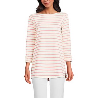 Women's Lands' End Adjustable 3/4 Sleeve Boatneck Tunic