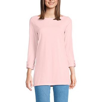 Women's Lands' End Adjustable 3/4 Sleeve Boatneck Tunic