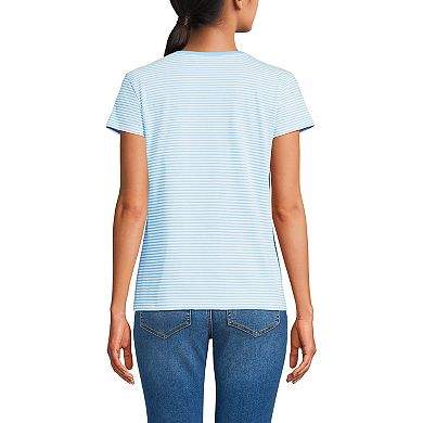 Women's Lands' End Short Sleeve Scoop Neck T-Shirt