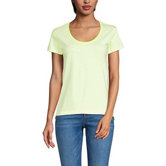 Women's Lands' End Short Sleeve Scoop Neck T-Shirt