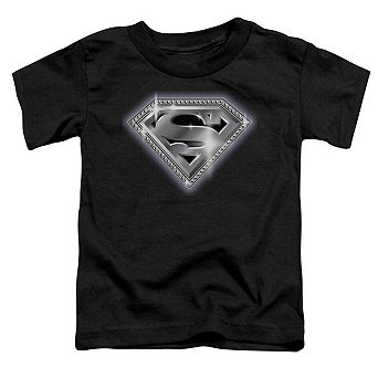 Superman Bling Shield Short Sleeve Toddler T-Shirt
