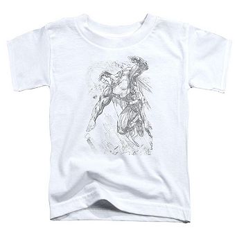 Superman Pencil City To Space Short Sleeve Toddler T-Shirt