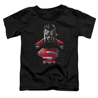 Superman Heat Vision Charged Short Sleeve Toddler T-Shirt