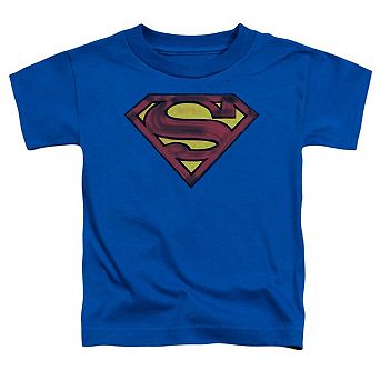 Superman Charcoal Shield Short Sleeve Toddler T-Shirt