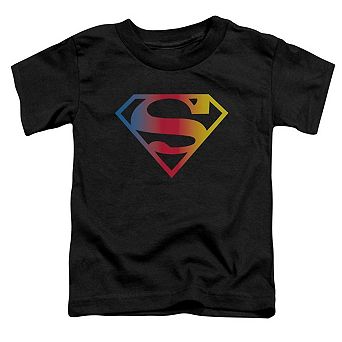Superman Gradient Superman Logo Short Sleeve Toddler T-Shirt