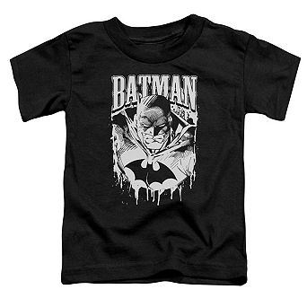 Batman Bat Metal Short Sleeve Toddler T-Shirt