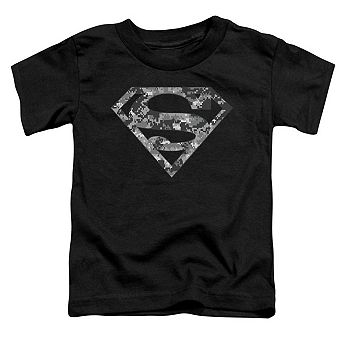 Superman Urban Camo Shield Short Sleeve Toddler T-Shirt