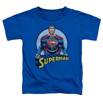 Superman Flying High Again Short Sleeve Toddler T-Shirt