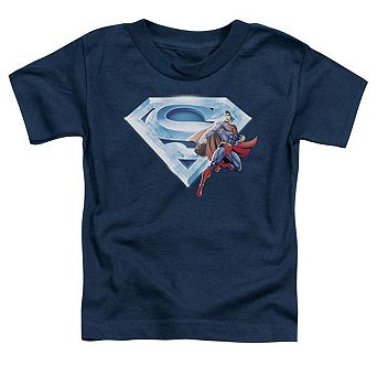 Superman Superman & Crystal Logo Short Sleeve Toddler T-Shirt