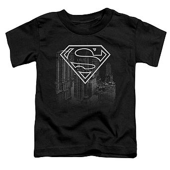 Superman Skyline Short Sleeve Toddler T-Shirt