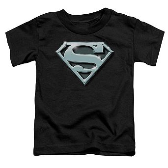 Superman Chrome Shield Short Sleeve Toddler T-Shirt