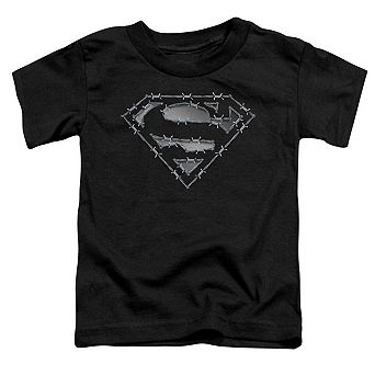 Superman Barbed Wire Short Sleeve Toddler T-Shirt