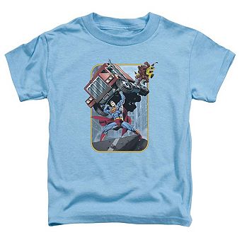 Superman Pick Up My Truck Short Sleeve Toddler T-Shirt