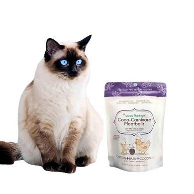 CocoTherapy Coco-Carnivore Meatballs Dog Treats, Chicken + Basil + Coconut