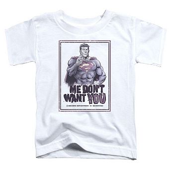 Superman Dont Want You Short Sleeve Toddler T-Shirt