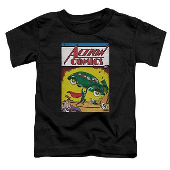Superman Action No. 1 Short Sleeve Toddler T-Shirt