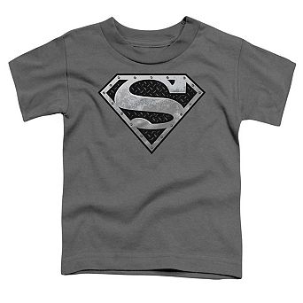 Superman Super Metallic Shield Short Sleeve Toddler T-Shirt