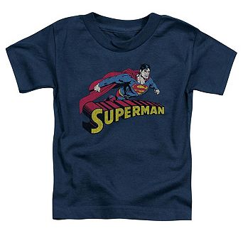 Superman Flying Over Short Sleeve Toddler T-Shirt