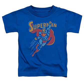 Superman Life Like Action Short Sleeve Toddler T-Shirt