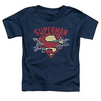 Superman Chain Breaking Short Sleeve Toddler T-Shirt
