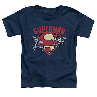 Superman Chain Breaking Short Sleeve Toddler T-Shirt