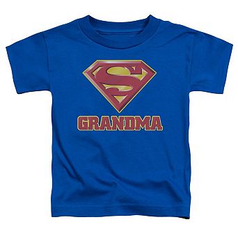 Superman Super Grandma Short Sleeve Toddler T-Shirt