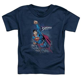 Superman Twilight Flight Short Sleeve Toddler T-Shirt