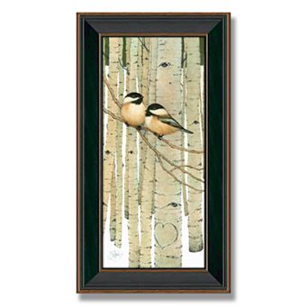 "Love Birds" Framed Canvas Art