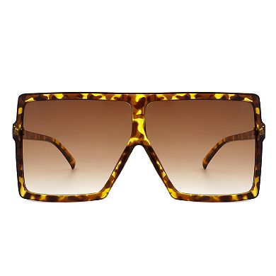 Oversized Square Flat Top Women's Sunglasses