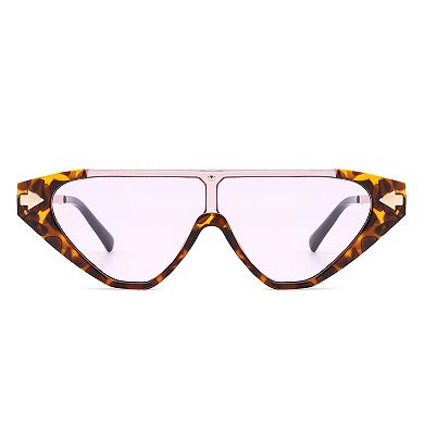 Retro Triangle Mod Irregular Geometric Sunglasses